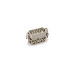 Insert HA, Raccordement à vis, mâle, 10 pin, 16A, Polycarbonate, 10A 